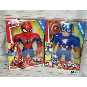 Marvel Super Hero Adventures Mega Mighties Spider Man & Captain America Bundle